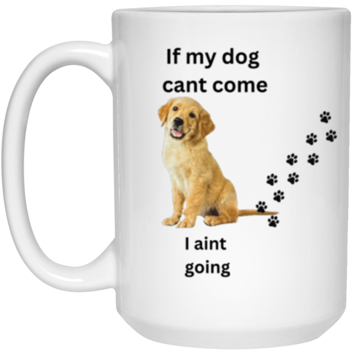 DOUBLE SIDED MUG DOG LOVER 15oz