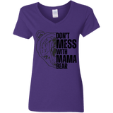 BLACK MAMA BEAR V-NECK T-SHIRT