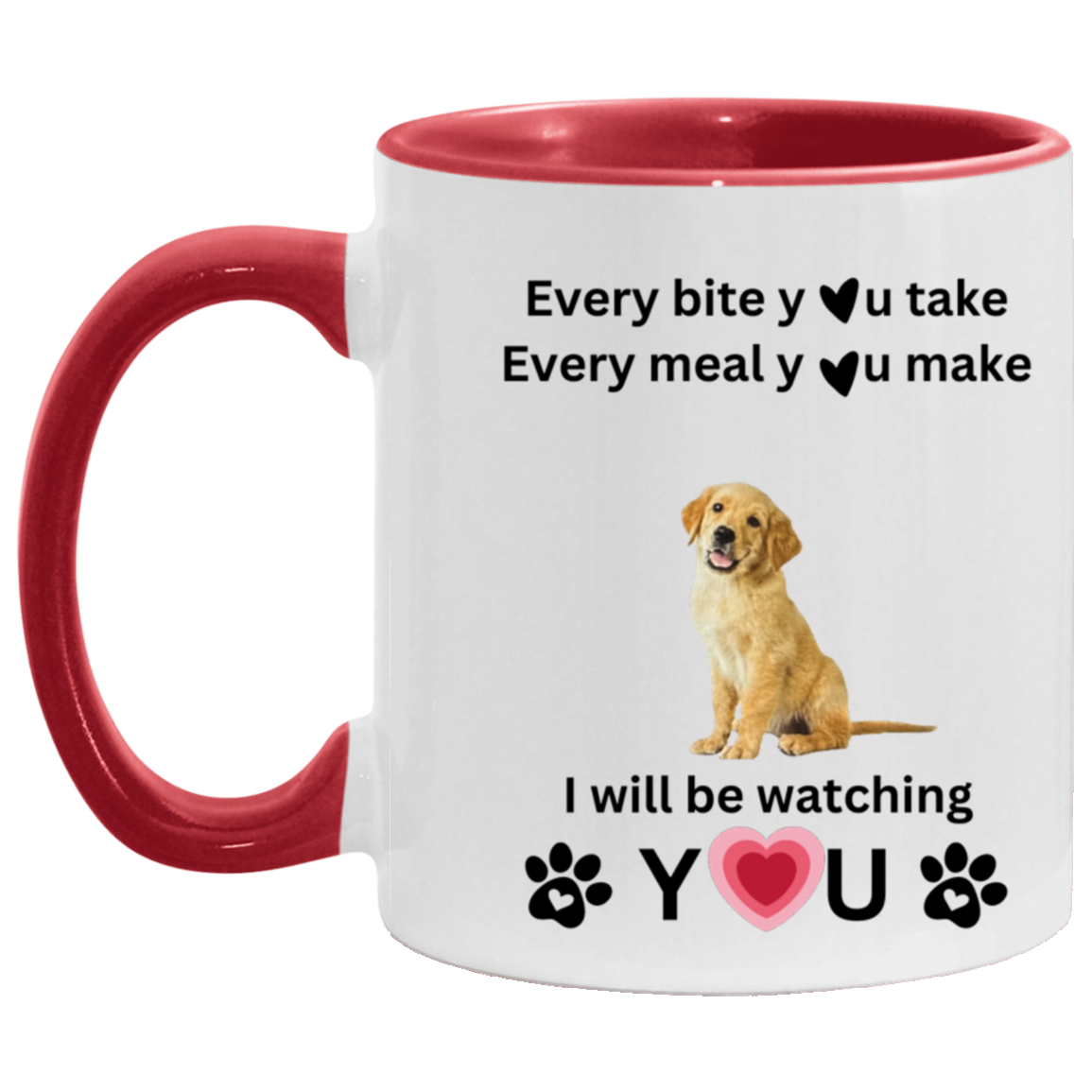 ONE SIDED DOG ACCENT MUG 11oz