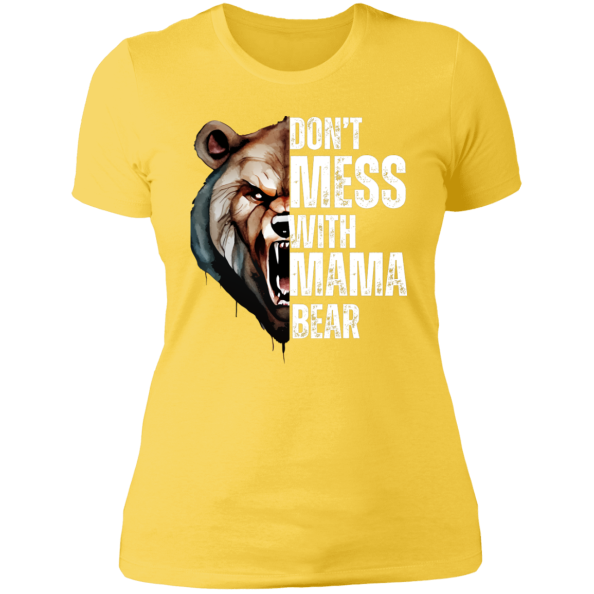 MAMA BEAR ROUND NECK  T-SHIRT