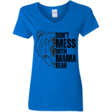 BLACK MAMA BEAR V-NECK T-SHIRT