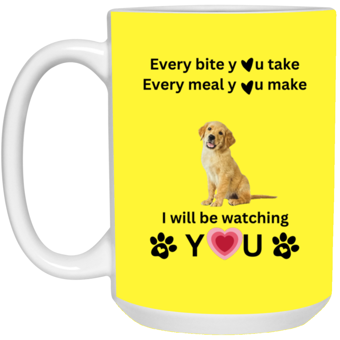 ONE SIDED MUG DOG LOVER 15oz