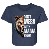 DON'T MESS WITH MAMA FLOWY CROPPED TEE