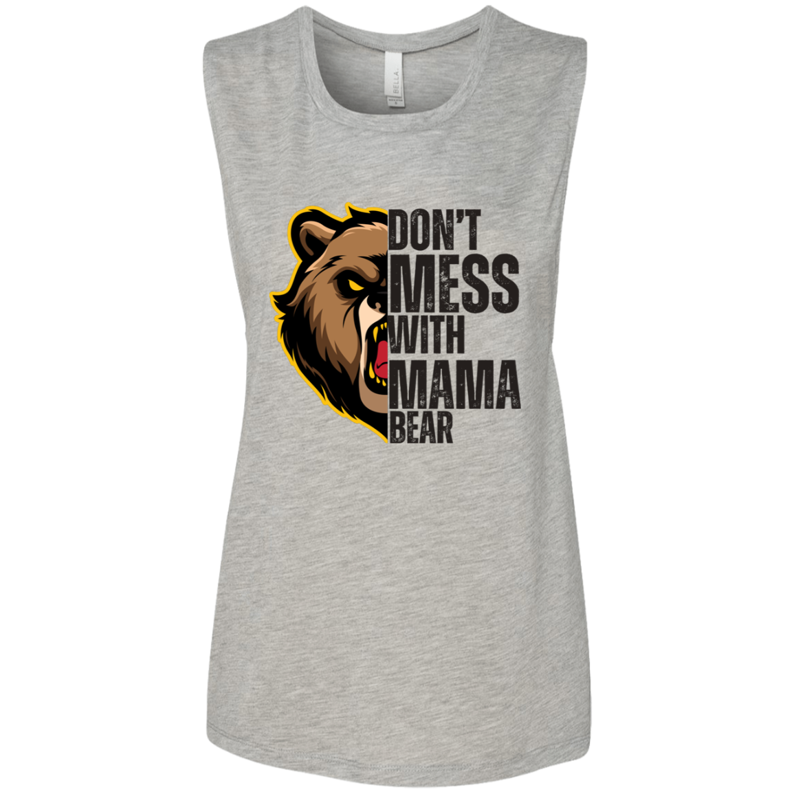 MAMA BEAR FLOWY MUSCLE TANK