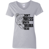 BLACK MAMA BEAR V-NECK T-SHIRT