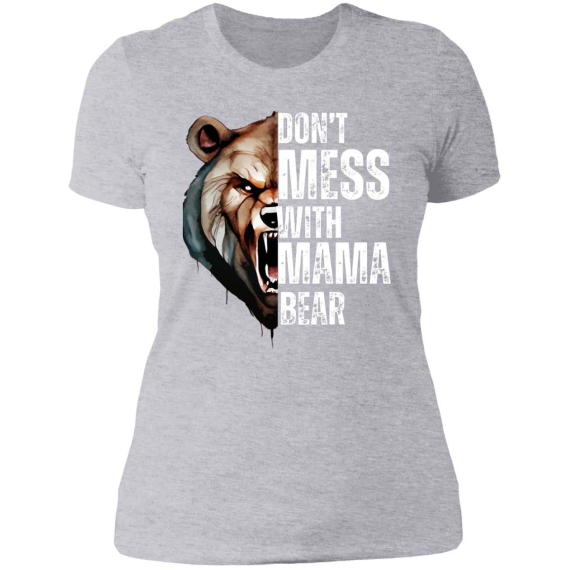 MAMA BEAR ROUND NECK  T-SHIRT