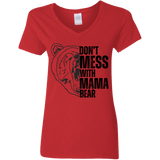 BLACK MAMA BEAR V-NECK T-SHIRT