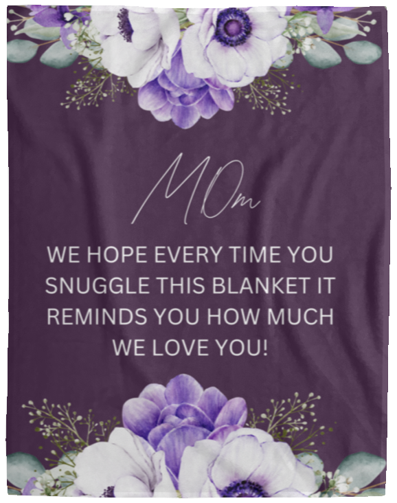 MOM FLOWER BLANKET MOTHER'S GIFT
