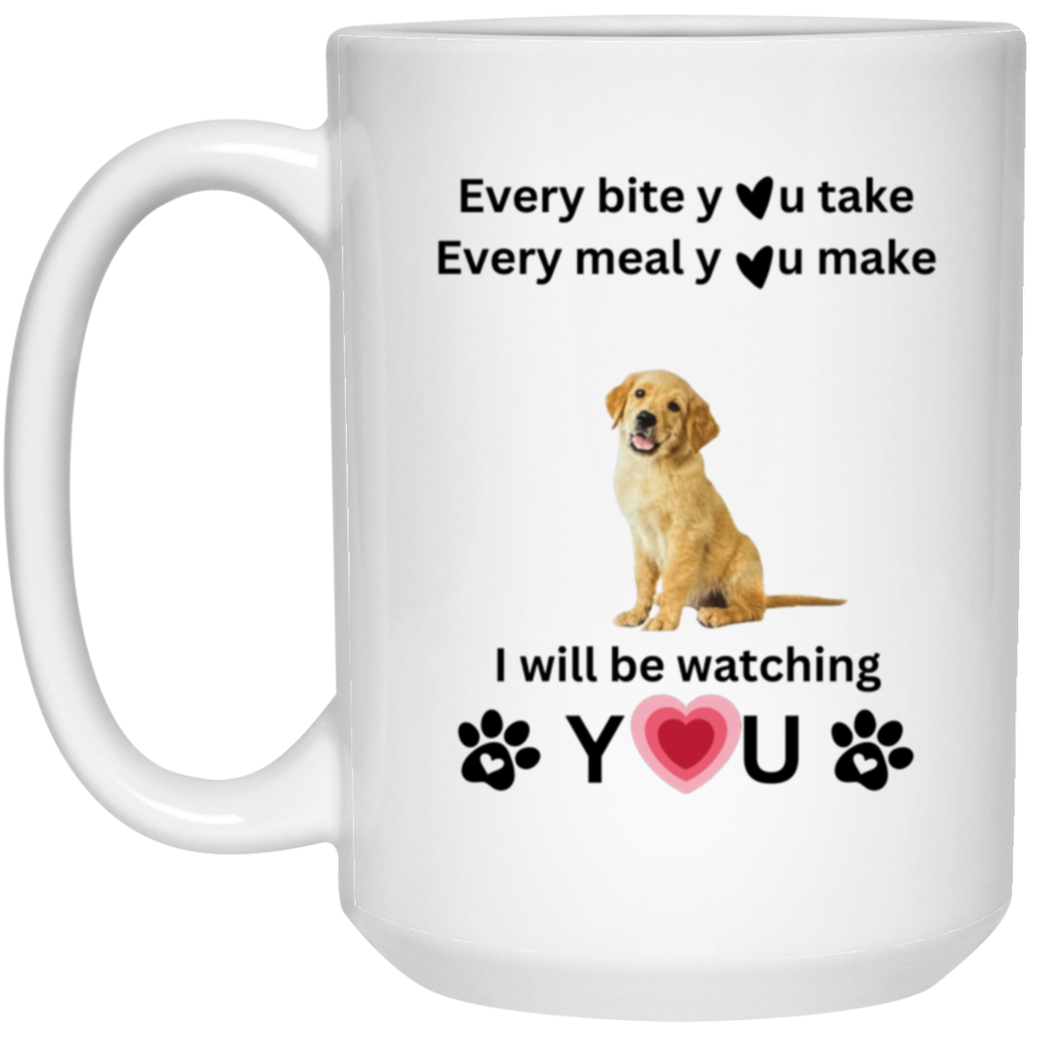 ONE SIDED MUG DOG LOVER 15oz