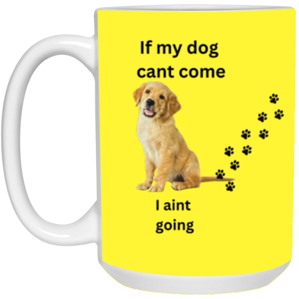 DOUBLE SIDED MUG DOG LOVER 15oz