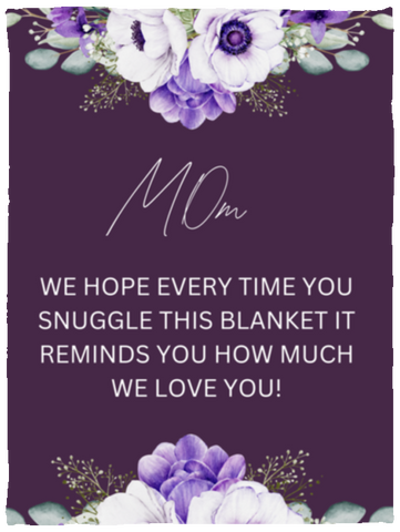 MOM FLOWER BLANKET MOTHER'S GIFT