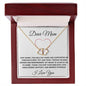 WHITE DEAR MOM I LOVE YOU NECKLACE
