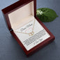 WHITE DEAR MOM I LOVE YOU NECKLACE