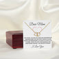 WHITE DEAR MOM I LOVE YOU NECKLACE