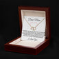 WHITE DEAR MOM I LOVE YOU NECKLACE