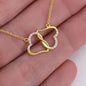 BLACK DEAR MOM I LOVE YOU NECKLACE