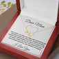 WHITE DEAR MOM I LOVE YOU NECKLACE