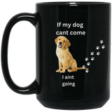 DOUBLE SIDED BLACK DOG  MUG 15oz