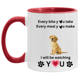 ONE SIDED DOG ACCENT MUG 11oz