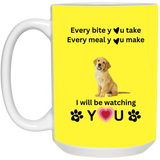 ONE SIDED MUG DOG LOVER 15oz