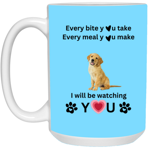 ONE SIDED MUG DOG LOVER 15oz