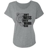 BLACK MAMA BEAR TRIBLEND DOLMAN SLEEVE