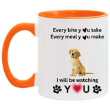 ONE SIDED DOG ACCENT MUG 11oz