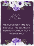 MOM FLOWER BLANKET MOTHER'S GIFT