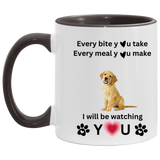 ONE SIDED DOG ACCENT MUG 11oz