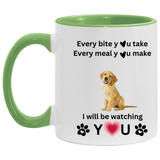 ONE SIDED DOG ACCENT MUG 11oz