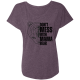 BLACK MAMA BEAR TRIBLEND DOLMAN SLEEVE