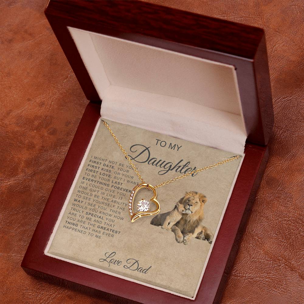 TO MY DAUGHTER LION NECKLACE