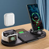 6 In 1 Wireless Fast Charger Station