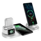 6 In 1 Wireless Fast Charger Station