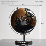 Retro World Globe Modern Map